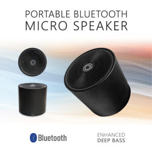 Falcon FN-PBMS – Portable Bluetooth Micro Speaker – Enhanced Deep Bass, TF Card Reader, USB Playback, Line In, FM Radio Tuner, Built In Mic