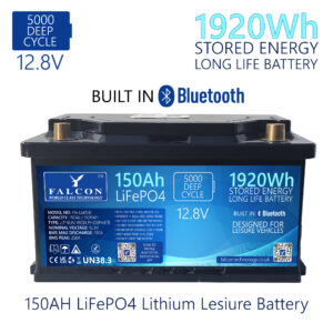 Falcon FN-LLB150 - 100AH Lithium Battery with Bluetooth Monitoring