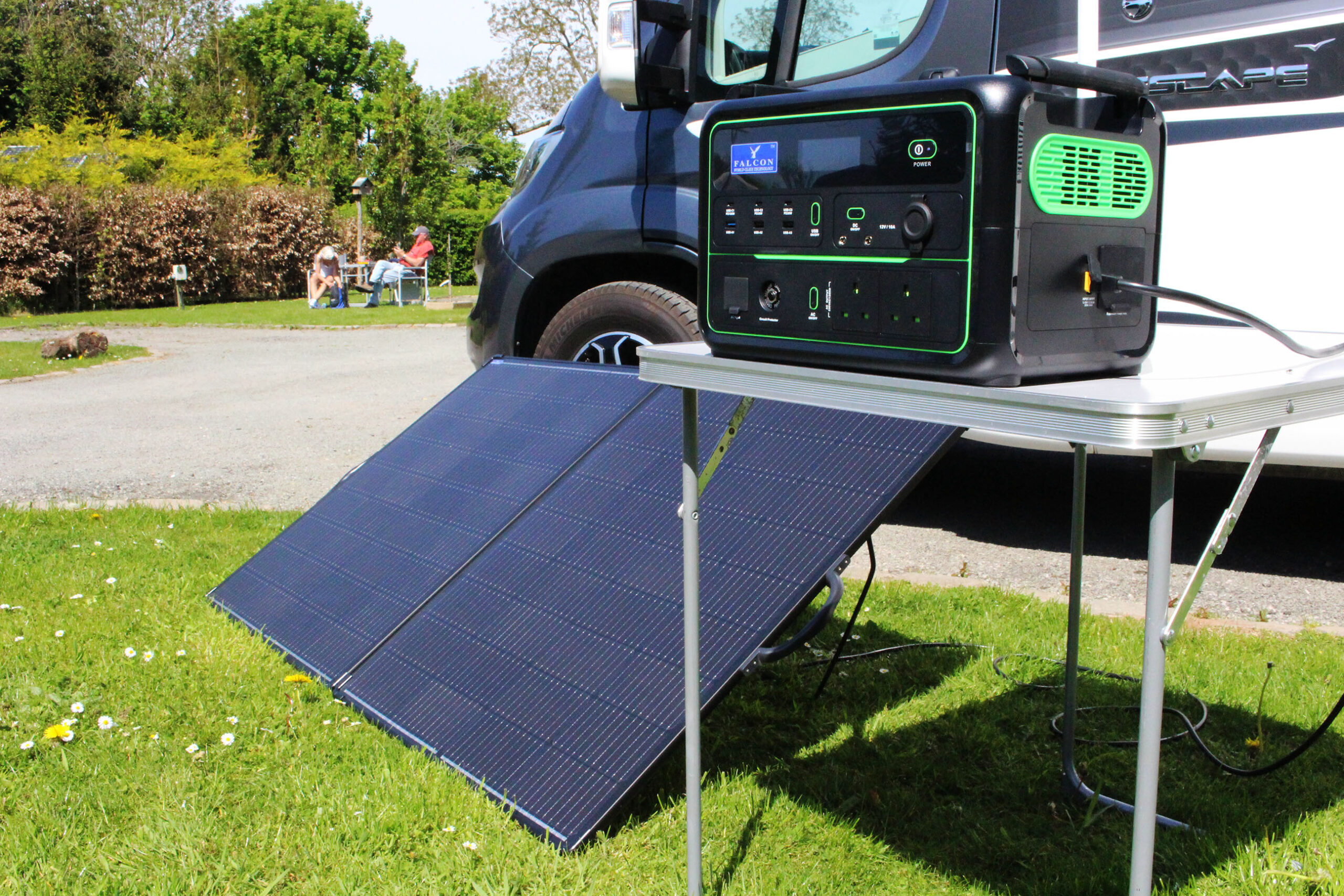 270W Solar Panel with power station 1