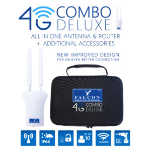 Falcon 4G Combo Deluxe V3 – No Holes Drilled Boosted Mobile Internet Solution + Additional Accessories