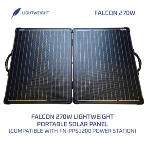 Falcon 270W Lightweight Portable Folding Solar Panel (Compatible with Falcon PPS1200 Portable Power Station )