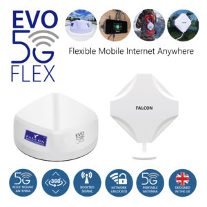 Falcon EVO 5G Flex - Roof Mounted & Portable Amplified Internet Solution - Antenna Kit Only (No Portable Router)